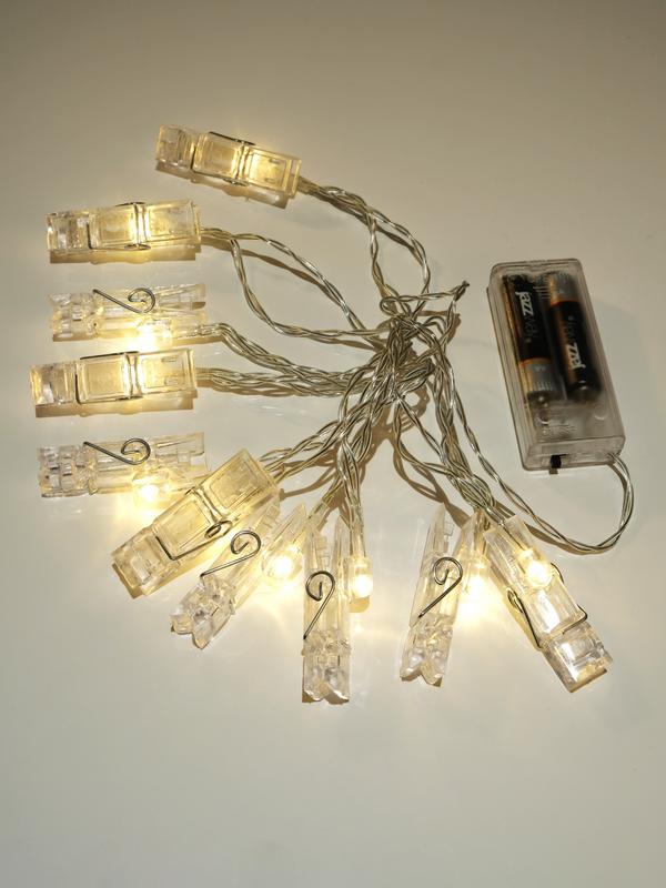  Гирлянда "Прищепки" ILD-10WW-BO-PN 10LED тепл. бел. 1.8м IP20 (2хАА не в компл.) SHLights 4690601047168 фото в каталоге от BTSprom.by