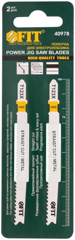  Полотно по алюминию и цвет.мет HSS фрезерованные зубья 100/74мм переменный шаг (T123X) (уп.2шт) FIT 40978 фото в каталоге от BTSprom.by