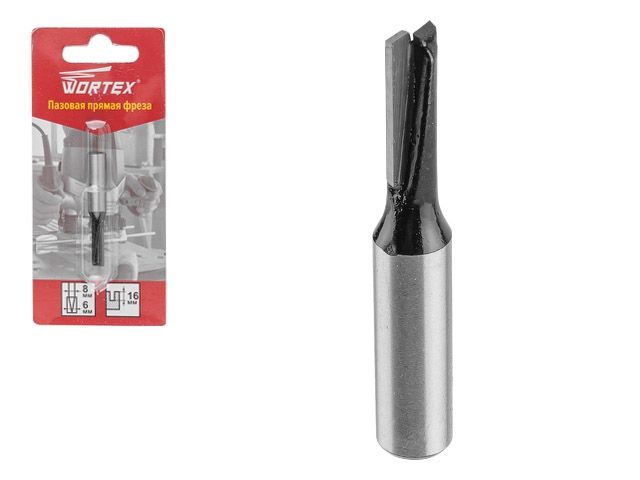 фреза пазовая прямая 6х16 мм wortex mcaa061618 от BTSprom.by