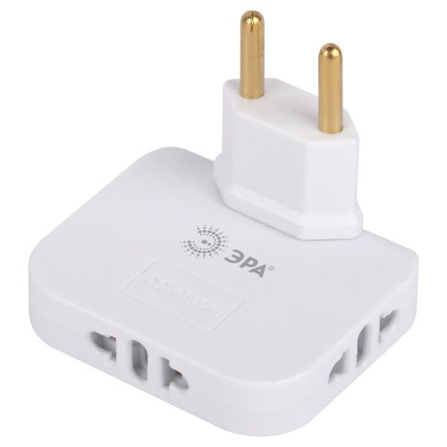  Разветвитель электрический 3-м 10А SPF-3-FL поворотн. бел. Эра Б0069088 фото в каталоге от BTSprom.by