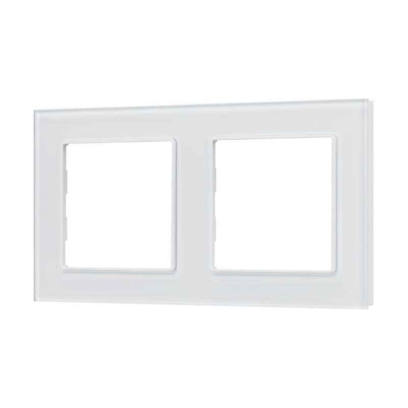 рамка стеклянная frm-glare-gs-2-wh arlight 043796 от BTSprom.by