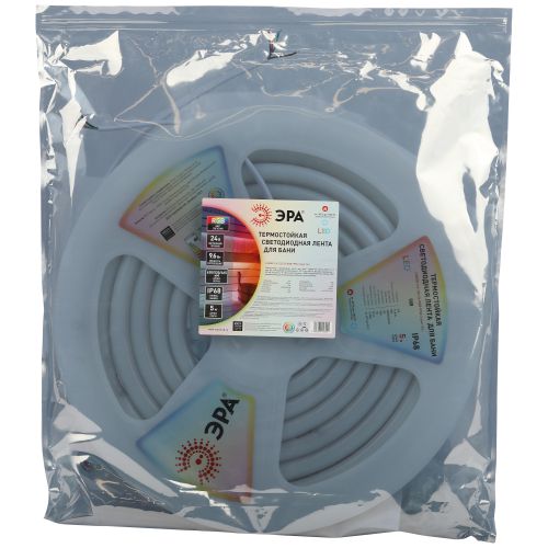  Лента светодиодная LS3030-9.6-120-24-RGB-IP68-5м 24В термостойкая для бани RGB в комплекте: 2 заглушки; 10 крепежей (уп.5м) Эра Б0062310 фото в каталоге от BTSprom.by