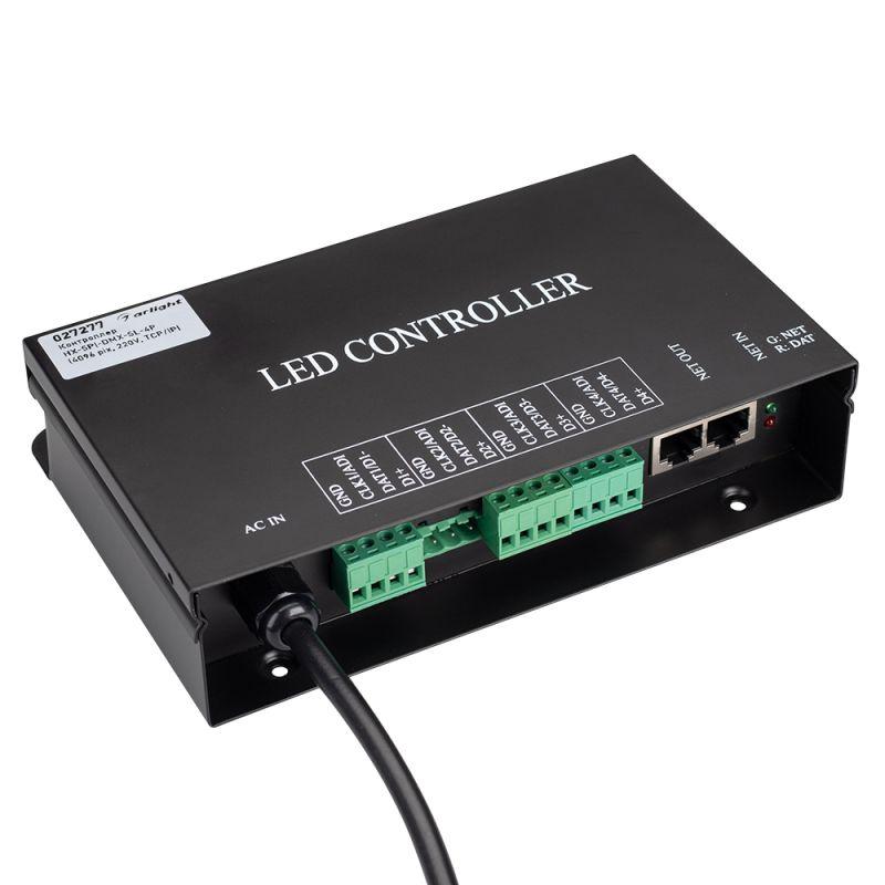 контроллер hx-spi-dmx-sl-4p (4096 pix 220в tcp/ip add artnet) (ip20 металл) arlight 027277 от BTSprom.by