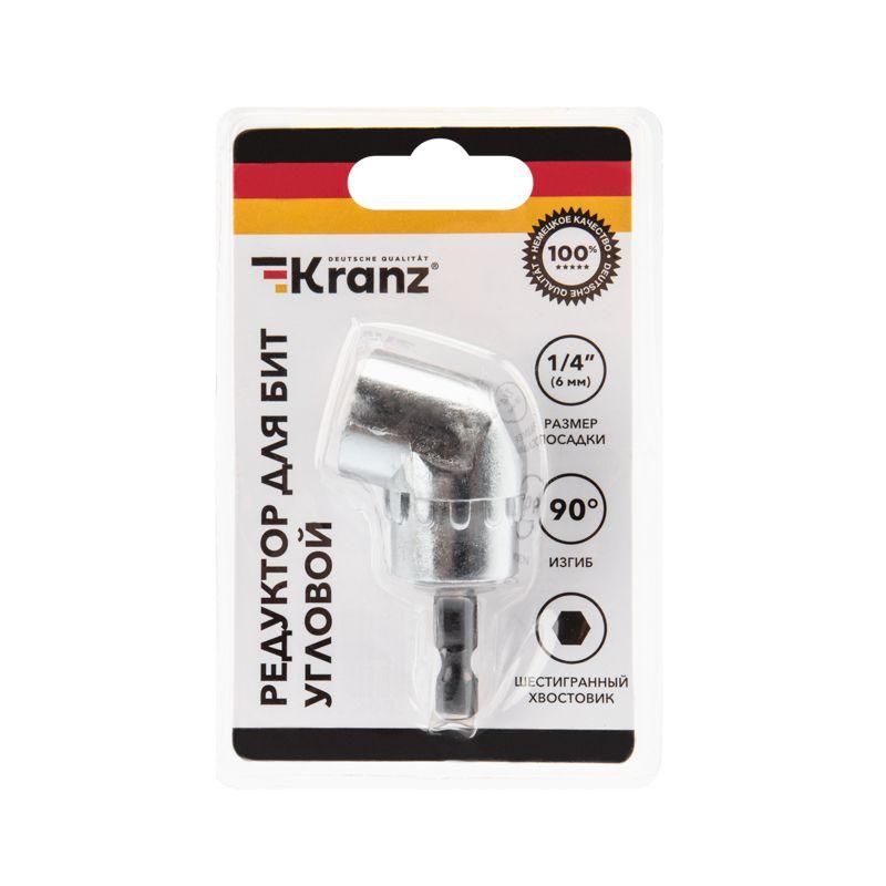  Редуктор для бит угловой 90град. шестигранный хвостовик Kranz KR-92-0505 фото в каталоге от BTSprom.by