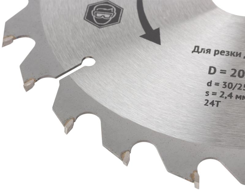  Диск пильный для циркулярных пил по дереву 200х30/25.4х24T FIT 37745 фото в каталоге от BTSprom.by