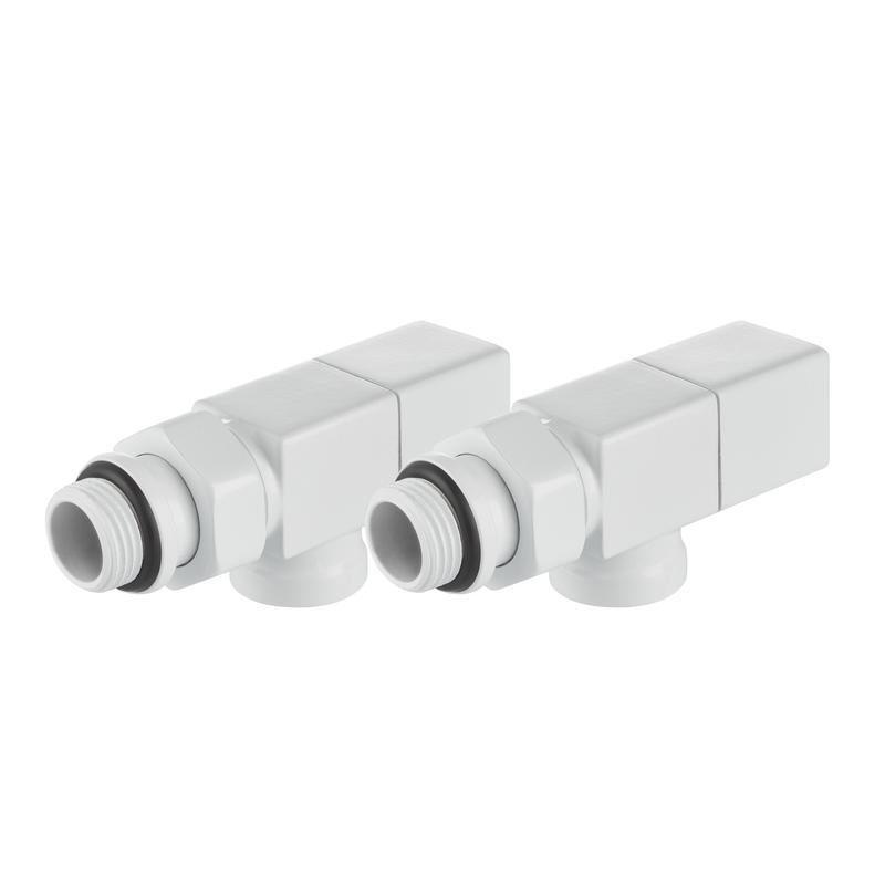  Набор дизайн-вентилей CUBE осевой 1/2дюйм бел. Royal Thermo НС-1422572 фото в каталоге от BTSprom.by