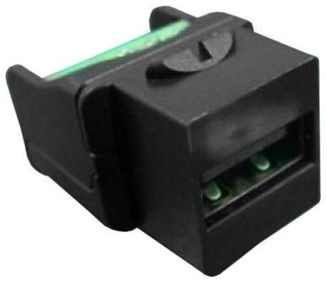 вставка kj1-usb-a2-scrw-bk формата keystone jack usb 2.0 (type a) под винт rohs черн. hyperline 251289 от BTSprom.by