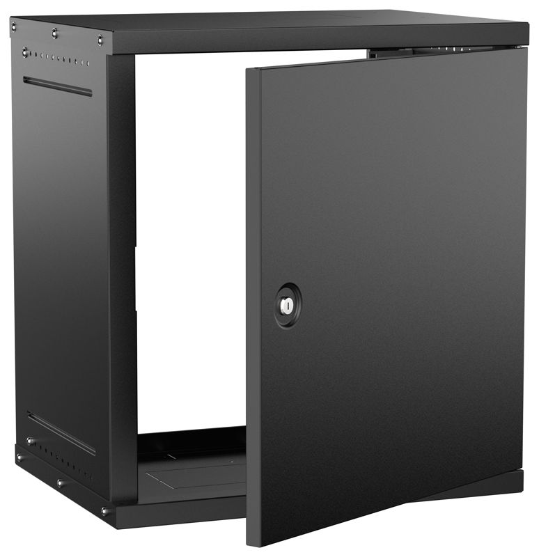 шкаф настенный 12u 600х450мм дверь метал. черн. generica lwe5-12u64-mf-g от BTSprom.by