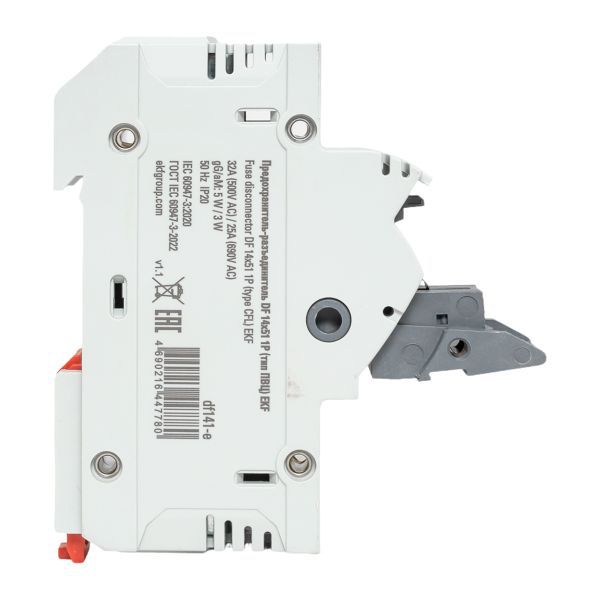  Предохранитель-разъединитель DF 14х51 1п (тип ПВЦ) EKF df141-e фото в каталоге от BTSprom.by