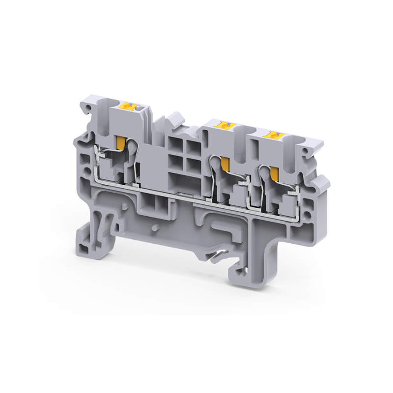клемма с 3-мя контактами push-in opticlip сp-2.5-triplet-i сер. кэаз 331844 от BTSprom.by