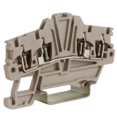 клемма пруж. hmm.1/2+2/gr 1.5кв.мм сер. dkc zhm420gr от BTSprom.by