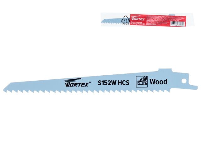 пилка сабельная по дереву s152w (1 шт.) wortex высокоуглеродистая сталь hcs, 150 мм длина (пропил прямой, грубый, для базовых работ) ssb1506h0018 от BTSprom.by