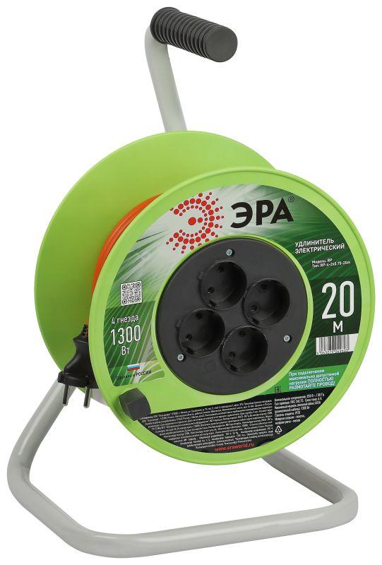 удлинитель на катушке 4х20м без заземл. rp-4-2x0.75-20m пвс 2х0.75 эра б0059779 от BTSprom.by