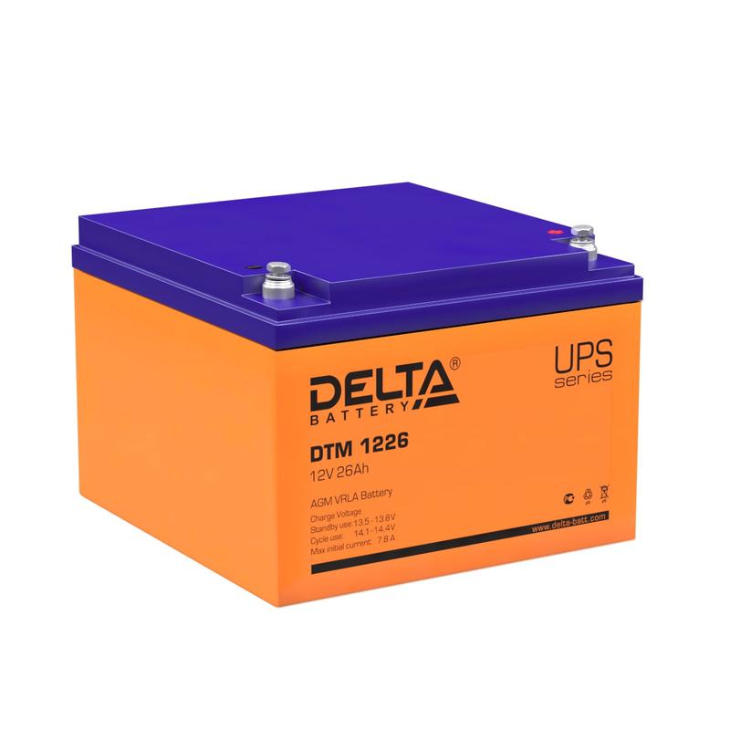 аккумулятор ups 12в 26а.ч dtm 1226 delta 4614010050013 от BTSprom.by