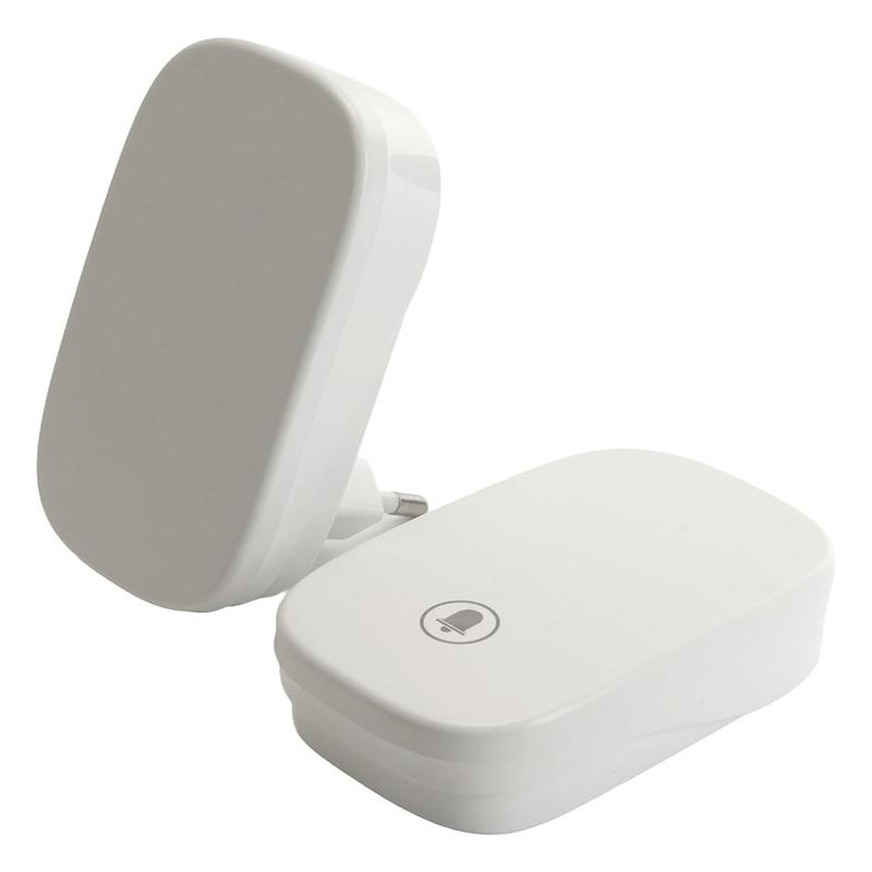 звонок электрический беспроводной (клавиша и база в розетку) радиочастотный 433мгц бел. db-380 feron 48882 от BTSprom.by