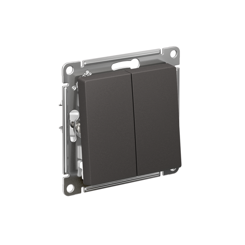 выключатель 2-кл. atlasdesign (сх. 5) 10ax механизм базальт se atn001451 от BTSprom.by