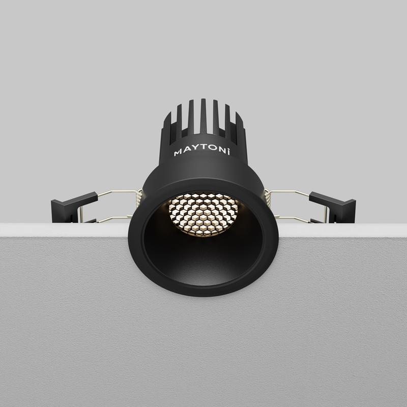  Светильник Dip 10Вт 4000К 50град. встраив. Maytoni DL115-10W-4K-B фото в каталоге от BTSprom.by