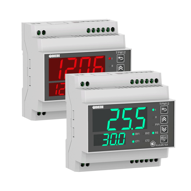 Измеритель-регулятор микропроцессорный ТРМ12-Щ1.У2.УР.RS ОВЕН 144613 фото в каталоге от BTSprom.by