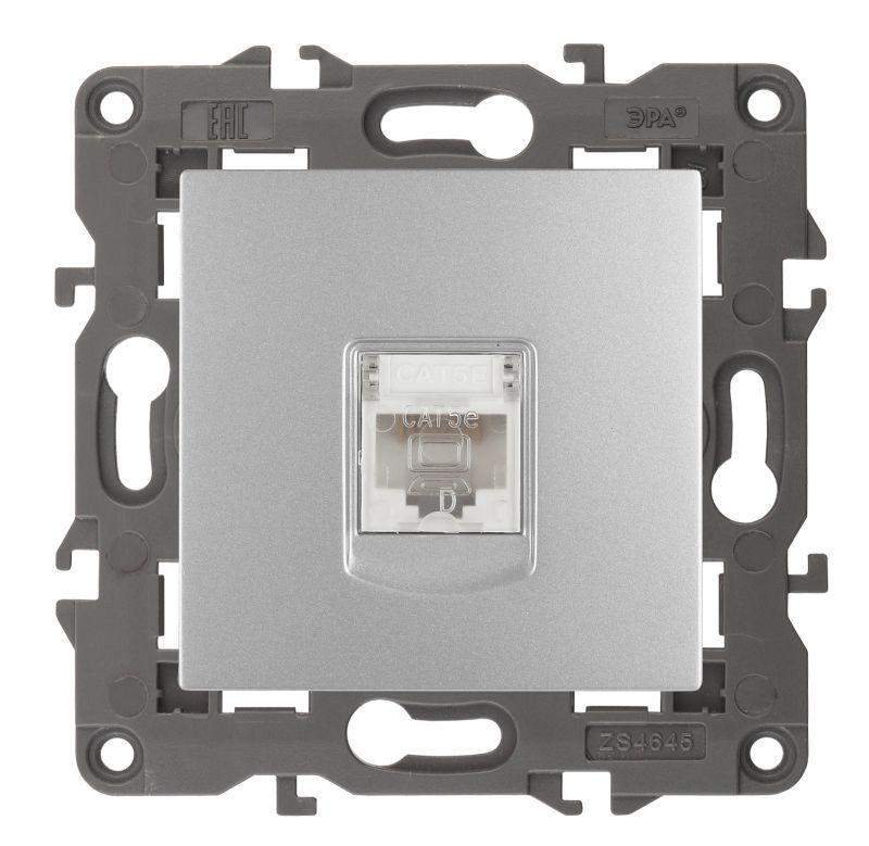 розетка компьютерная 1-м elegance 14-3107-03 rj45 ip20 механизм алюм. эра б0034304 от BTSprom.by
