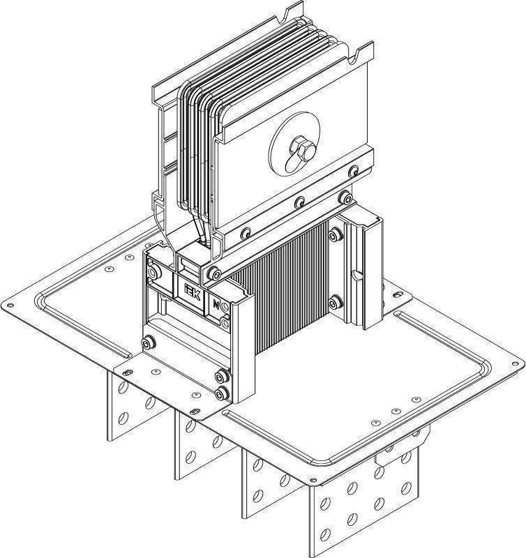 секция фланцевая тип2 1000а cu 3l+n+1/2pe ip55 тран. iek lb-1000c5-35-f-f2 от BTSprom.by