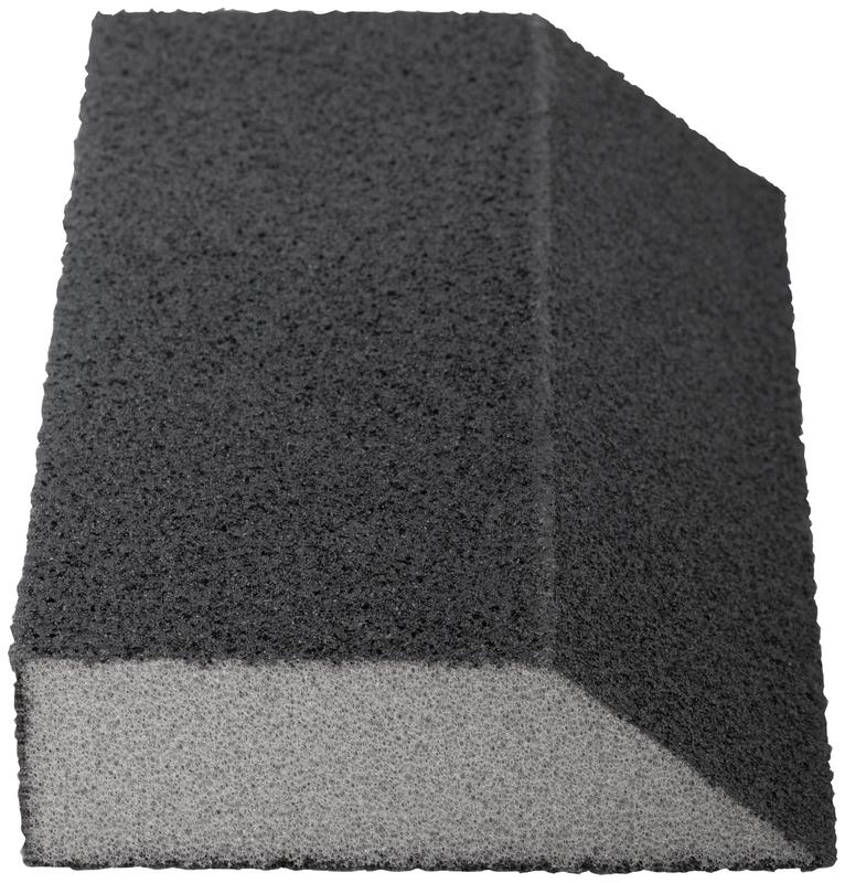  Губка шлифовальная угловая 100х70х25мм Р 80 средняя жесткость алюм./оксидная FIT 38373 фото в каталоге от BTSprom.by