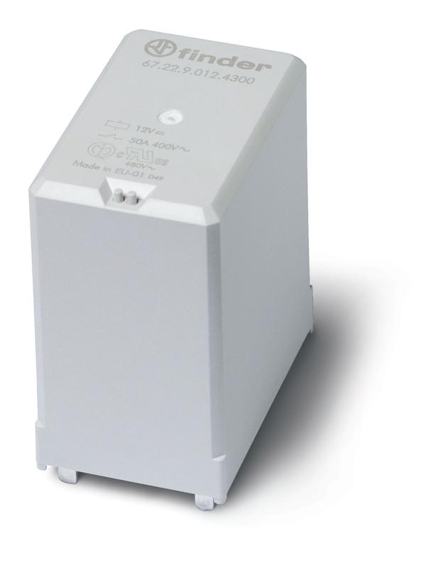 реле силовое электромеханич. монтаж на печатную плату 2no 50а agsno2 (зазор >/=3мм) 12в dc rtii finder 672290124300 от BTSprom.by