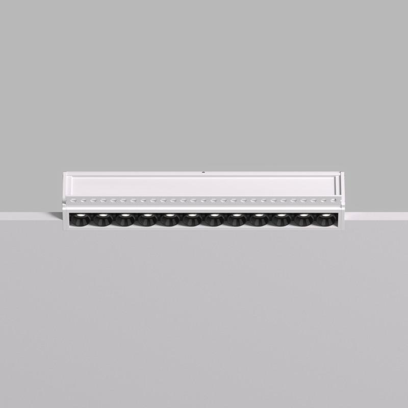  Светильник SPACE 20Вт 4000К IP20 220В L240мм 38град. встраив. под шпатлевку со светодиодом алюм. бел./черн. DENKIRS 723069 фото в каталоге от BTSprom.by