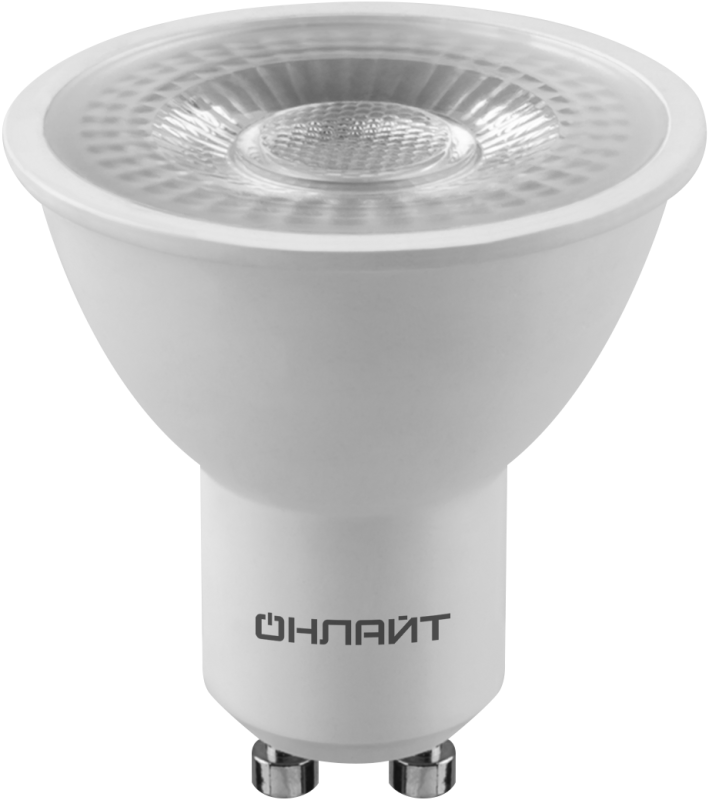 лампа светодиодная 99 988 oll-par16-15-230-6.5k-gu10-38d 15вт 6500к 1350лм 220–240в онлайт 99988 от BTSprom.by