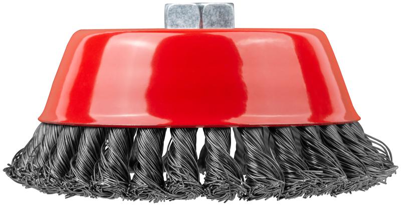  Корщетка-чашка гайка М14 стальная витая проволока 150мм FIT 39470 фото в каталоге от BTSprom.by