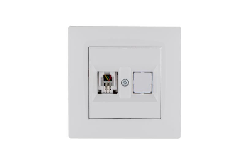 розетка компьютерная cat 5+гнездо karea rizz бел. makel 88001035 от BTSprom.by