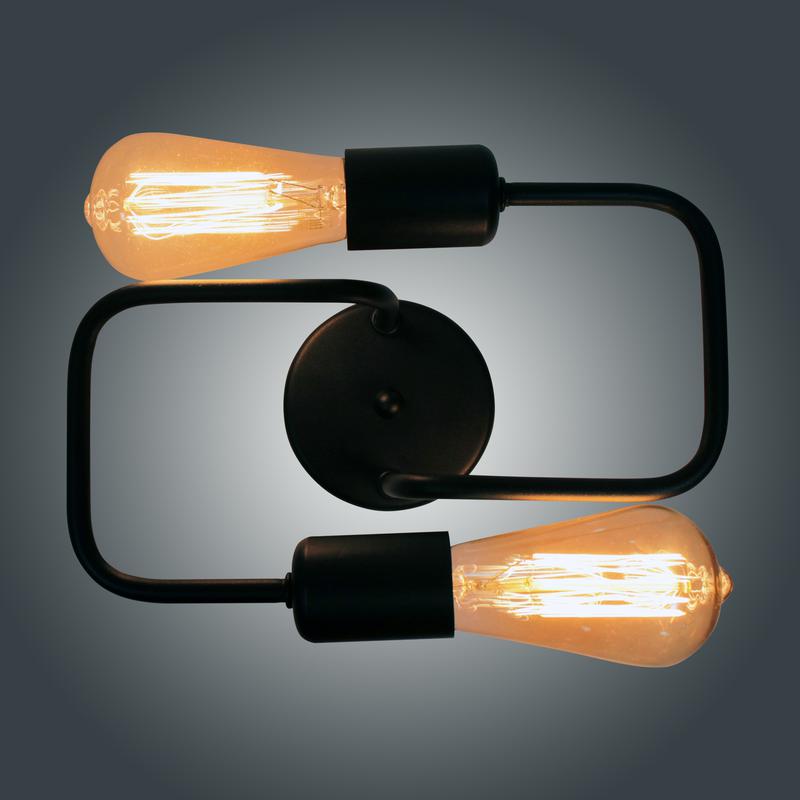  Светильник "Фрейм" 521 черн. НББ 01-2х60-107 Е27 ИУ Элетех 1005404275 фото в каталоге от BTSprom.by