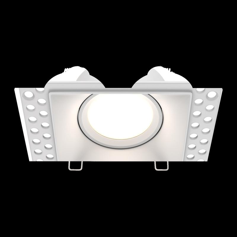  Светильник Dot 10Вт GU10 встраив. Maytoni DL042-01-SQ-W фото в каталоге от BTSprom.by