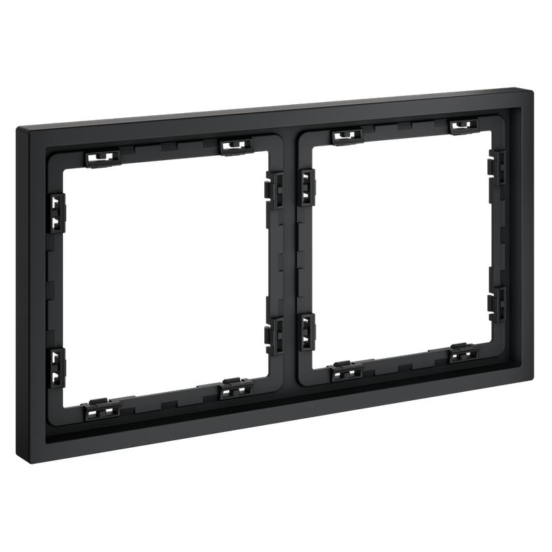  Рамка 2-м S70 пластик. графит Voltum VLS100207 фото в каталоге от BTSprom.by