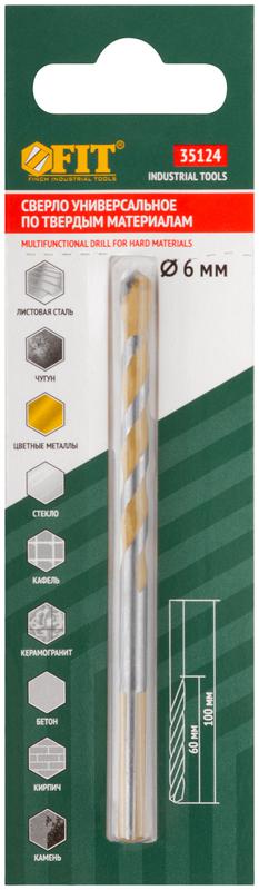  Сверло универсальное 6х100мм FIT 35124 фото в каталоге от BTSprom.by