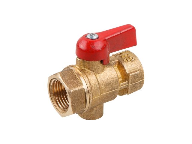 кран шаровый 1/2" под манометр, pn1,6 мпа, 11б27п11, ручка-флажок, цветлит (zw10024) zw10024 от BTSprom.by