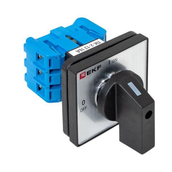  Переключатель кулачковый ПК-2-13 3П 16А "ВКЛ-ВЫКЛ" EKF pk-2-13-16 фото в каталоге от BTSprom.by