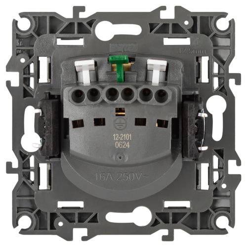  Розетка 16А 250В 2P+E Schuko Эра12 12-2101-16 титан Эра Б0065662 фото в каталоге от BTSprom.by