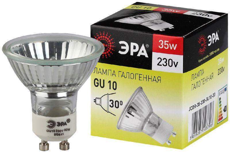 лампа галогенная gu10-jcdr (mr16) -35w-230v эра c0027385 от BTSprom.by
