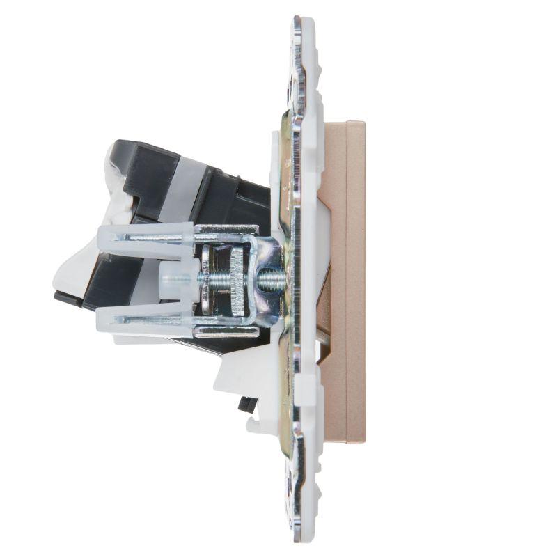  Розетка компьютерная двойн. RJ45 кат.5E SKANDY SK-K03Sa песочн. IEK SK-K20-1-K98 фото в каталоге от BTSprom.by