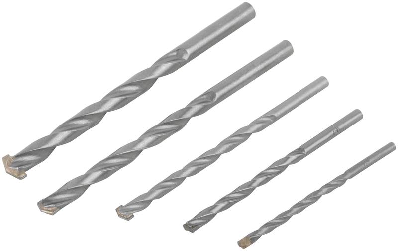  Набор сверл победитовых ударных 4; 5; 6; 8; 10мм цилиндрический хвостовик (5 предметов) КУРС 34580 фото в каталоге от BTSprom.by