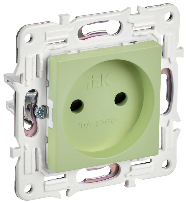 розетка skandy 10а без заземл. защ. шторки sk-r01g мятный iek sk-r13-10-k06 от BTSprom.by