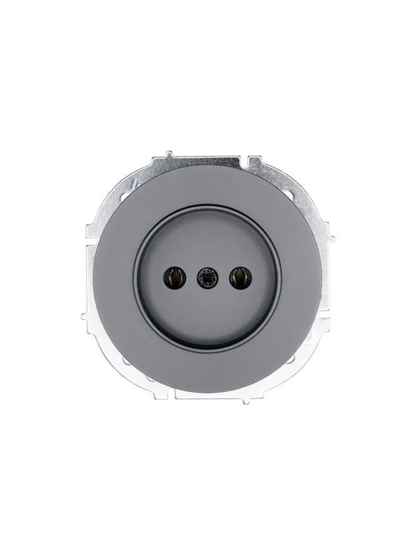 розетка 1-м сп osen без заземл. пбт механизм сер. матов. lezard 743-7488-121b от BTSprom.by