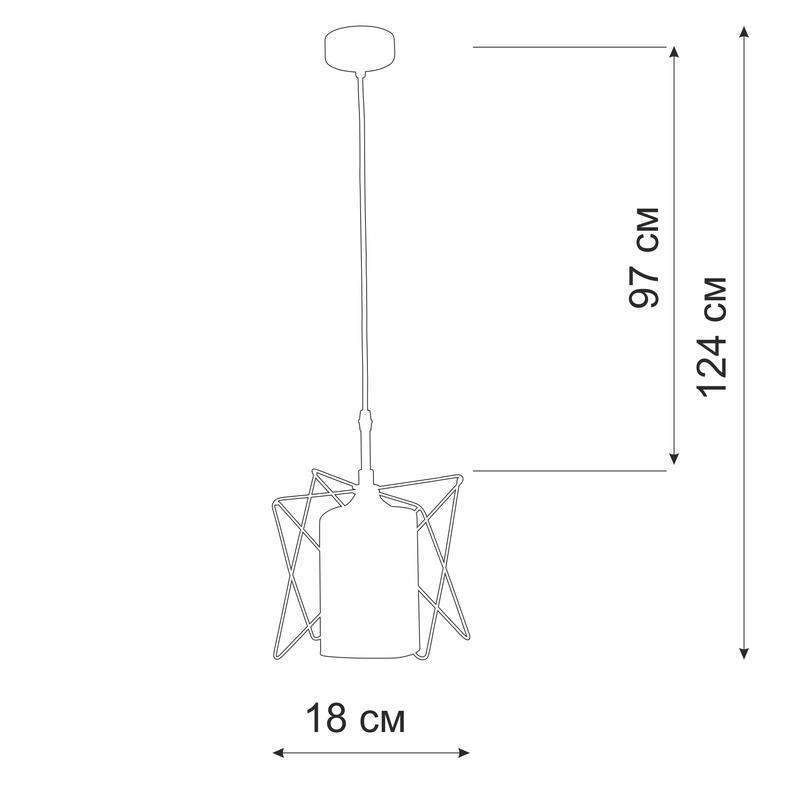  Подвес 1xE27 макс. 40Вт Vitaluce V4721-1/1S фото в каталоге от BTSprom.by