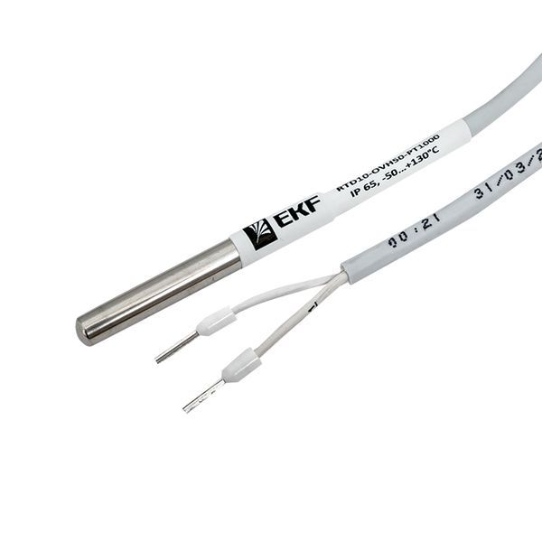 Датчик температуры накладной в гильзе 50мм EKF RTD10-OVH50-PT1000 фото в каталоге от BTSprom.by