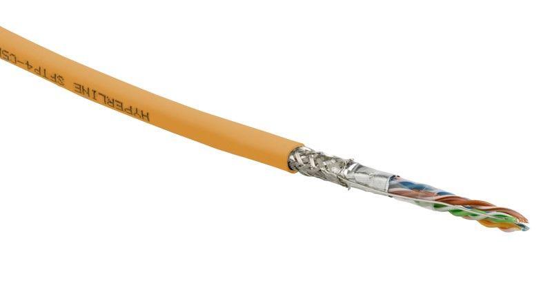 кабель витая пара sf/utp кат.5e 4 пары 24 awg ож solid экран-фольга + медн. оплетка pvc -20град.c-+75град.c sfutp4-c5e-s24-in-pvc-or-305 гарантия: 15 лет компонентн. / 25 лет системн. роз. (уп.305м) hyperline 444637 от BTSprom.by
