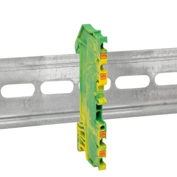  Колодка клеммная пружинная 1.5 Push-in 4 вывода земля EKF PIT-1.5-4-pe фото в каталоге от BTSprom.by