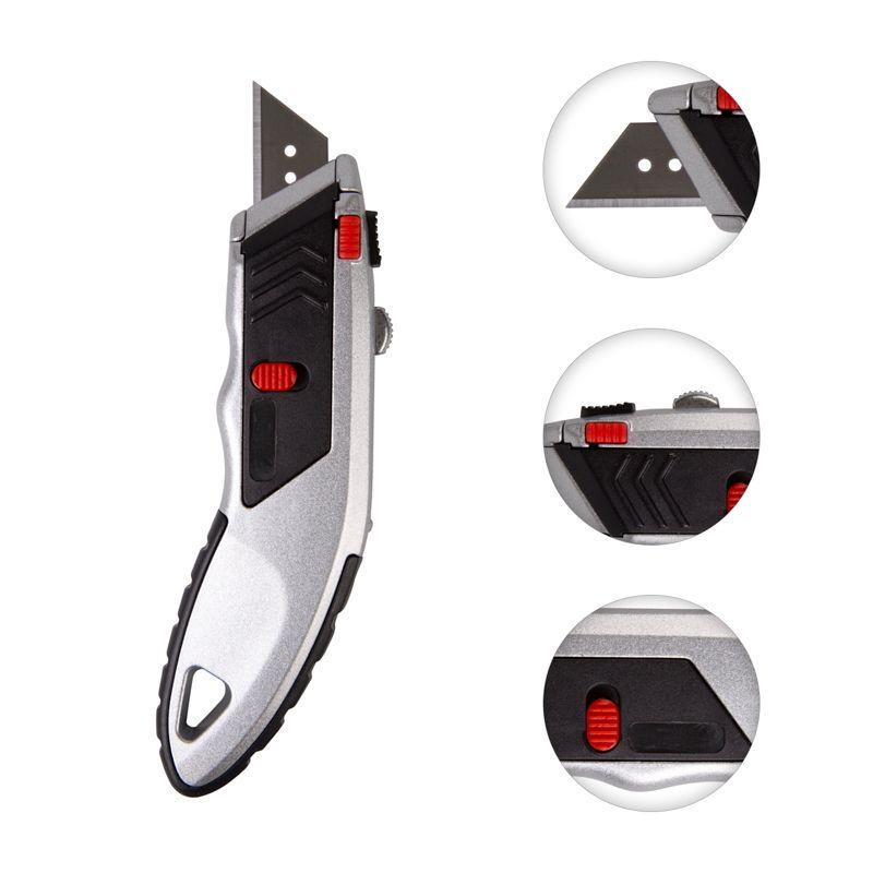  Нож с трапециевидным лезвием Профи мгновенно заменяемое лезвие Rexant 12-4953 фото в каталоге от BTSprom.by