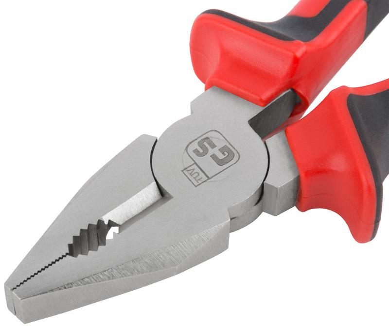  Плоскогубцы комбинированные "Тренд" 160мм двухцветные прорезиненные ручки хром-никелевое покрытие КУРС 47564 фото в каталоге от BTSprom.by