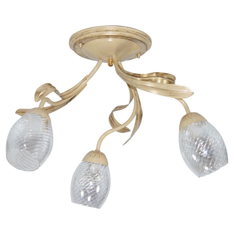 светильник "лилия" 131 (плафон 0013) нпб 01-3х60-141 e27 (им) потолочн. беж./зол. элетех 1005405401 от BTSprom.by