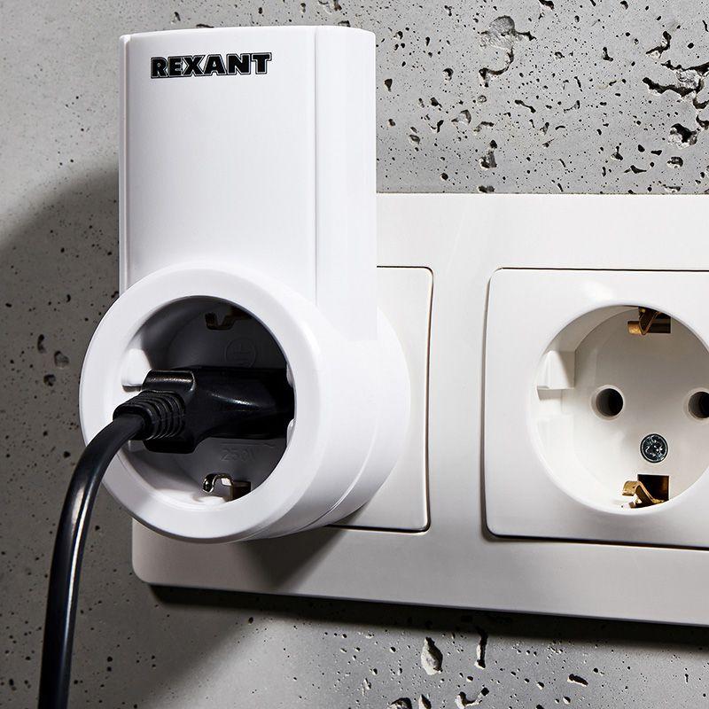  Розетка радиоуправляемая с пультом RX-001 (один пульт одна розетка) Rexant 10-6020 фото в каталоге от BTSprom.by